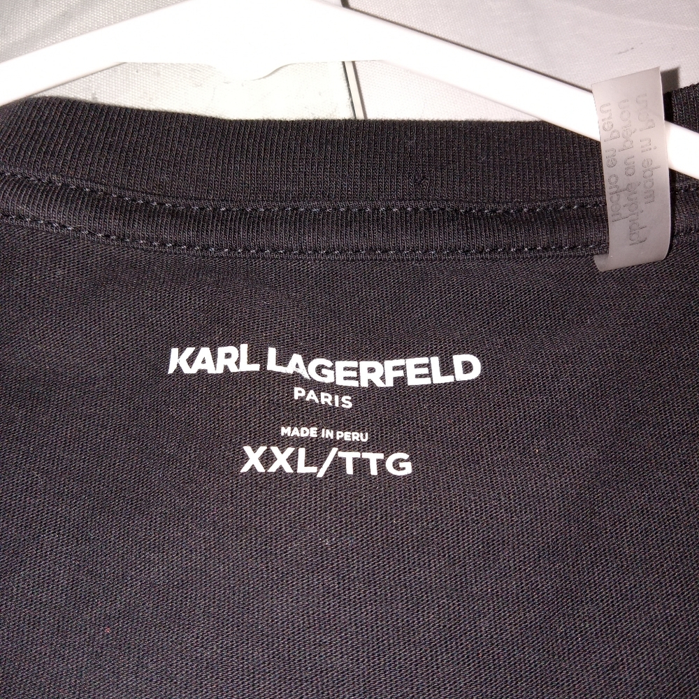 Karl Lagerdeld Black Short Sleeve Tshirt XXL - Picture 6 of 8
